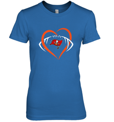 NFL Tampa Bay Buccaneers Heart Love Football Women's Premium T-Shirt Women's Premium T-Shirt - jonhlittlestore88