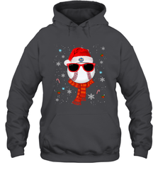 New York Mets Logo Christmas Baseball Player Glasses Santa Hat Pajama Gift Hooded Sweatshirt Hooded Sweatshirt - jonhlittlestore88