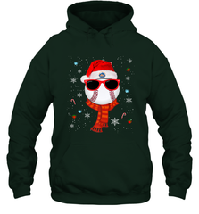 New York Mets Logo Christmas Baseball Player Glasses Santa Hat Pajama Gift Hooded Sweatshirt Hooded Sweatshirt - jonhlittlestore88