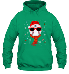 New York Mets Logo Christmas Baseball Player Glasses Santa Hat Pajama Gift Hooded Sweatshirt Hooded Sweatshirt - jonhlittlestore88