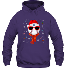 New York Mets Logo Christmas Baseball Player Glasses Santa Hat Pajama Gift Hooded Sweatshirt Hooded Sweatshirt - jonhlittlestore88
