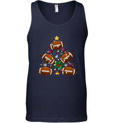 NFL Christmas Pajama Football Christmas Ornaments Tree Xmas Gift Men's Tank Top
