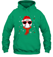 San Francisco Giants Logo Logo Christmas Baseball Player Glasses Santa Hat Pajama Gift Hooded Sweatshirt Hooded Sweatshirt - jonhlittlestore88