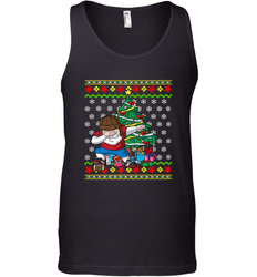 NFL Ugly Christmas Dabbing Santa Football Gift Men's Tank Top