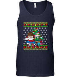 NFL Ugly Christmas Dabbing Santa Football Gift Men's Tank Top