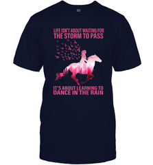 Life Is Not About Waiting Breast Cancer Hippie Peace Horse Men's T-Shirt Men's T-Shirt - jonhlittlestore88