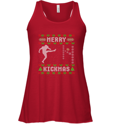NFL Mens Funny Ugly Christmas Football Sport Team Kicker Gift Women's Racerback Tank