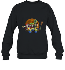 Disney Pixar Toy Story Halloween Moon Group Crewneck Sweatshirt Crewneck Sweatshirt - jonhlittlestore88