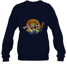 Disney Pixar Toy Story Halloween Moon Group Crewneck Sweatshirt Crewneck Sweatshirt - jonhlittlestore88