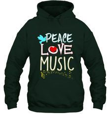 Peace Love Music Hippie Hipster Festival Hooded Sweatshirt Hooded Sweatshirt - jonhlittlestore88