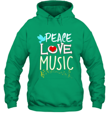 Peace Love Music Hippie Hipster Festival Hooded Sweatshirt Hooded Sweatshirt - jonhlittlestore88