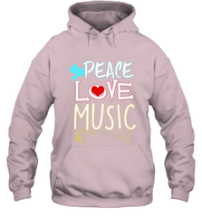 Peace Love Music Hippie Hipster Festival Hooded Sweatshirt Hooded Sweatshirt - jonhlittlestore88