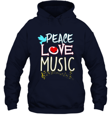 Peace Love Music Hippie Hipster Festival Hooded Sweatshirt Hooded Sweatshirt - jonhlittlestore88