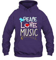 Peace Love Music Hippie Hipster Festival Hooded Sweatshirt Hooded Sweatshirt - jonhlittlestore88