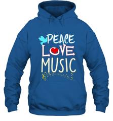 Peace Love Music Hippie Hipster Festival Hooded Sweatshirt Hooded Sweatshirt - jonhlittlestore88