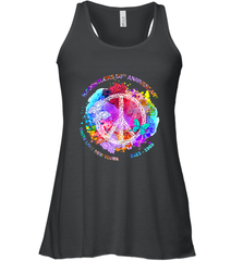 Woodstocks 50th Anniversary Peace Love tee Women's Racerback Tank Women's Racerback Tank - jonhlittlestore88