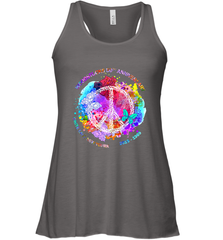 Woodstocks 50th Anniversary Peace Love tee Women's Racerback Tank Women's Racerback Tank - jonhlittlestore88