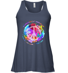 Woodstocks 50th Anniversary Peace Love tee Women's Racerback Tank Women's Racerback Tank - jonhlittlestore88