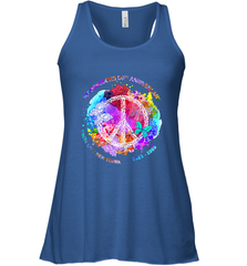 Woodstocks 50th Anniversary Peace Love tee Women's Racerback Tank Women's Racerback Tank - jonhlittlestore88