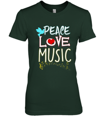 Peace Love Music Hippie Hipster Festival Women's Premium T-Shirt Women's Premium T-Shirt - jonhlittlestore88