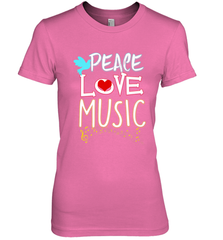 Peace Love Music Hippie Hipster Festival Women's Premium T-Shirt Women's Premium T-Shirt - jonhlittlestore88