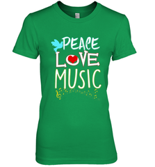 Peace Love Music Hippie Hipster Festival Women's Premium T-Shirt Women's Premium T-Shirt - jonhlittlestore88