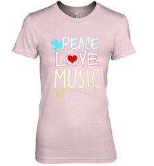 Peace Love Music Hippie Hipster Festival Women's Premium T-Shirt Women's Premium T-Shirt - jonhlittlestore88