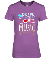 Peace Love Music Hippie Hipster Festival Women's Premium T-Shirt Women's Premium T-Shirt - jonhlittlestore88