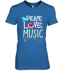 Peace Love Music Hippie Hipster Festival Women's Premium T-Shirt Women's Premium T-Shirt - jonhlittlestore88
