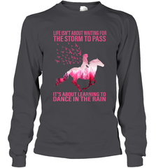 Life Is Not About Waiting Breast Cancer Hippie Peace Horse Long Sleeve T-Shirt Long Sleeve T-Shirt - jonhlittlestore88