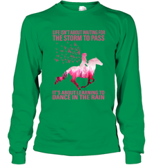 Life Is Not About Waiting Breast Cancer Hippie Peace Horse Long Sleeve T-Shirt Long Sleeve T-Shirt - jonhlittlestore88