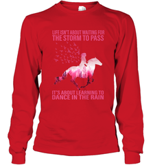 Life Is Not About Waiting Breast Cancer Hippie Peace Horse Long Sleeve T-Shirt Long Sleeve T-Shirt - jonhlittlestore88