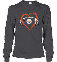 NFL Pittsburgh Steelers Heart Love Football Long Sleeve T-Shirt Long Sleeve T-Shirt - jonhlittlestore88
