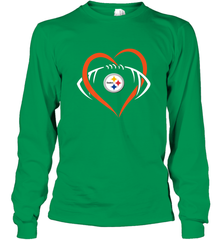 NFL Pittsburgh Steelers Heart Love Football Long Sleeve T-Shirt Long Sleeve T-Shirt - jonhlittlestore88