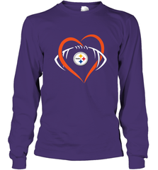 NFL Pittsburgh Steelers Heart Love Football Long Sleeve T-Shirt Long Sleeve T-Shirt - jonhlittlestore88