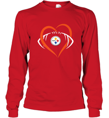 NFL Pittsburgh Steelers Heart Love Football Long Sleeve T-Shirt Long Sleeve T-Shirt - jonhlittlestore88