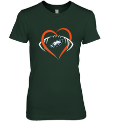 NFL Philadelphia Eagles Heart Love Football Women's Premium T-Shirt Women's Premium T-Shirt - jonhlittlestore88