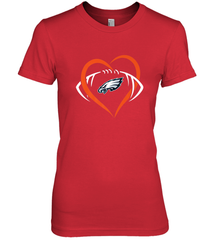 NFL Philadelphia Eagles Heart Love Football Women's Premium T-Shirt Women's Premium T-Shirt - jonhlittlestore88