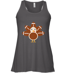 Funny Football Turkey Fall Thanksgiving Football Women's Racerback Tank Women's Racerback Tank - jonhlittlestore88