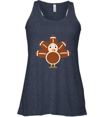 Funny Football Turkey Fall Thanksgiving Football Women's Racerback Tank Women's Racerback Tank - jonhlittlestore88