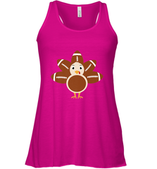 Funny Football Turkey Fall Thanksgiving Football Women's Racerback Tank Women's Racerback Tank - jonhlittlestore88