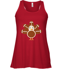 Funny Football Turkey Fall Thanksgiving Football Women's Racerback Tank Women's Racerback Tank - jonhlittlestore88