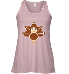 Funny Football Turkey Fall Thanksgiving Football Women's Racerback Tank Women's Racerback Tank - jonhlittlestore88