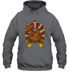 Cool Turkey Football Feathers Funny Thanksgiving Sports Hooded Sweatshirt Hooded Sweatshirt - jonhlittlestore88