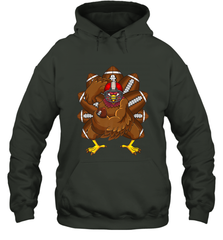 Cool Turkey Football Feathers Funny Thanksgiving Sports Hooded Sweatshirt Hooded Sweatshirt - jonhlittlestore88