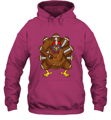 Cool Turkey Football Feathers Funny Thanksgiving Sports Hooded Sweatshirt Hooded Sweatshirt - jonhlittlestore88