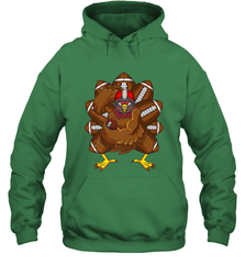 Cool Turkey Football Feathers Funny Thanksgiving Sports Hooded Sweatshirt Hooded Sweatshirt - jonhlittlestore88