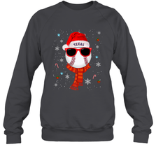 Texas Rangers Logo Christmas Baseball Player Glasses Santa Hat Pajama Gift Crewneck Sweatshirt Crewneck Sweatshirt - jonhlittlestore88