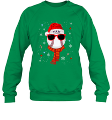 Texas Rangers Logo Christmas Baseball Player Glasses Santa Hat Pajama Gift Crewneck Sweatshirt Crewneck Sweatshirt - jonhlittlestore88