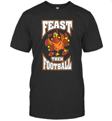 Funny Thanksgiving Turkey Feast Than Football Men's T-Shirt Men's T-Shirt - jonhlittlestore88